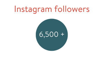 Instagram followers: 6,500