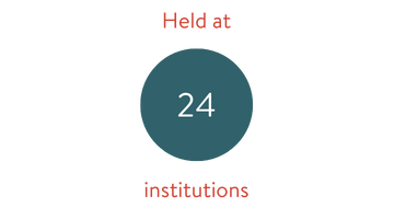 Held at 24 institutions